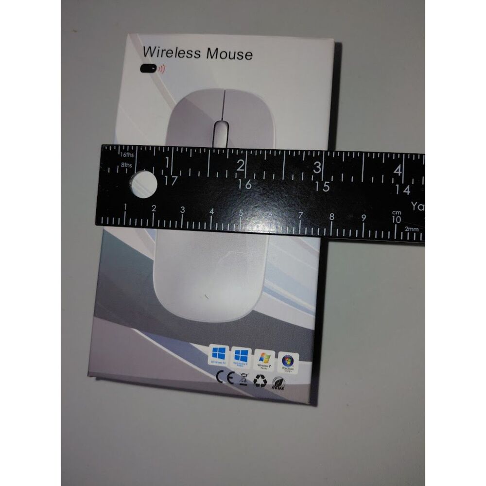 Ergonomic Wireless Optical Mouse | Minimalist Desk Setup & Computer Accessory - Picture 6 of 7